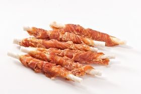 mascota vital Hähnchenfilet auf Kaurolle, Zahnpflege Kauartikel für Hunde, 900 g