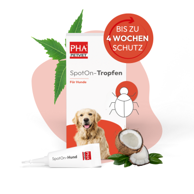 PHA PetVet - PHA Spot-onTropfen für Hunde 2 x 2 ml - Parasitenschutz - zur äußerlichen Anwendung