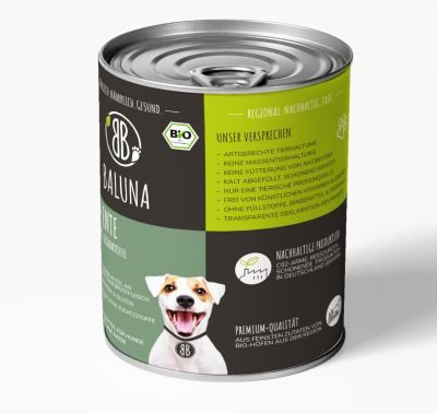 Baluna Bio-Ente mit Kürbis, Süßkartoffel & Leinöl 6x800g