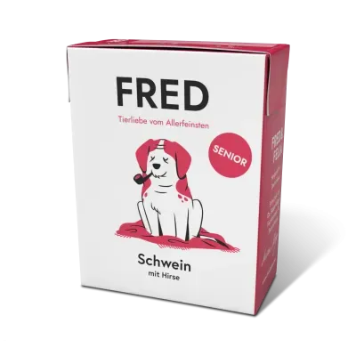Thumbnail 1: FRED & FELIA FRED Hundenassfutter SENIOR Schwein 10x 390g