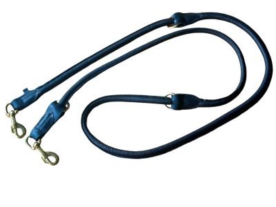 Thumbnail 3: ammi® for Dogs Hirschlederleine verstellbar Gr. 220 cm / 12 mm / Schwarz