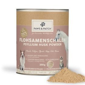 Paws & Patch FLOHSAMENSCHALEN PULVER 250g für Hunde, Katzen und Pferde