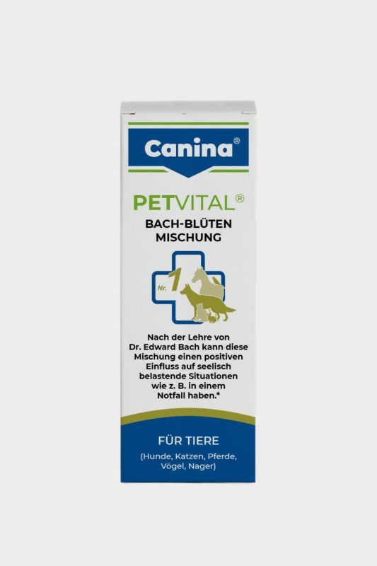 Canina Petvital Bach-Blüten Nr. 1 - Notfall - homöopathische Tierarznei für Hunde, Katzen, Nager, Vögel, Pferde 10 g