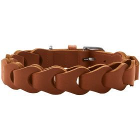 HUNTER Halsband Solid Education Chain S-M (50), cognac