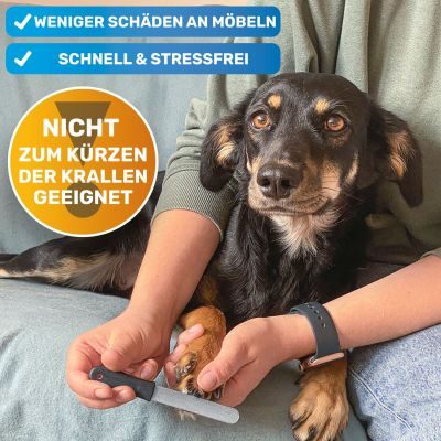 Thumbnail 10: BluePet Pfoten- und Krallenpflege Sparset: Krallenschere und Krallenfeile, Pfotenreiniger "PfotenBlitz" Waschanlage mit MicrofaserTuch- und Pfotenbalsam