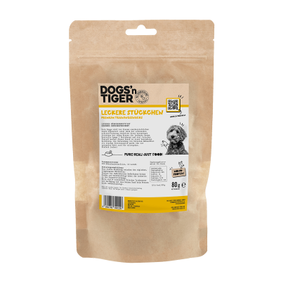 Thumbnail 2: Dogs'n Tiger Dogs´n Tiger Adult, Hunde Snacks, Leckere Stückchen, Leckerlies, 99% gefriergetrocknetes Hühnchenbrustfilet