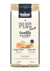 bosch Tiernahrung HPC PLUS Forelle&Kartoffel – getreidefreies Hundefutter –12,5kg