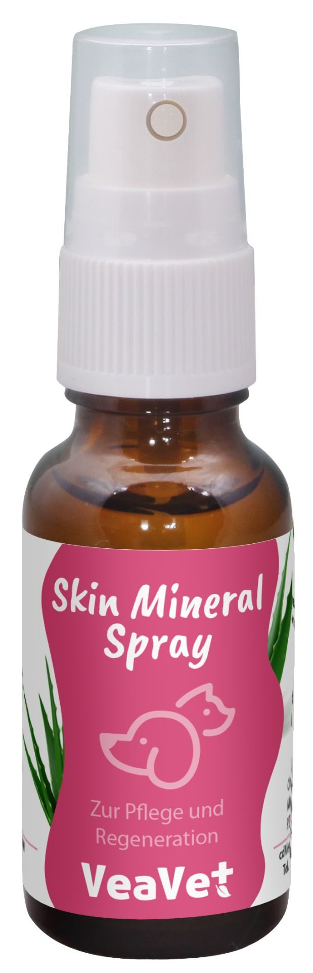 cdVet VeaVet Skin Mineral Spray 20 ml – Natürliche Haut- & Fellpflege mit Meersalz, Aloe Vera & Kräuterölen