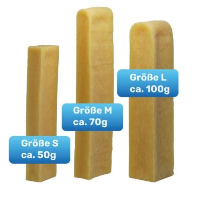 BluePet Churpi Käse Kaustange für Hunde in versch. Größen. Ein Genuss für alle Käseliebhaber!