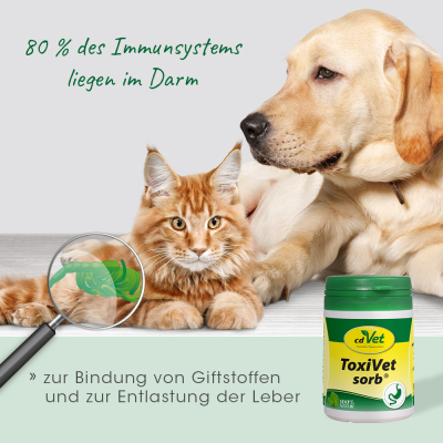 Thumbnail 3: cdVet ToxiVet sorb 200 Kapseln – Natürliche Unterstützung für Darm und Leber