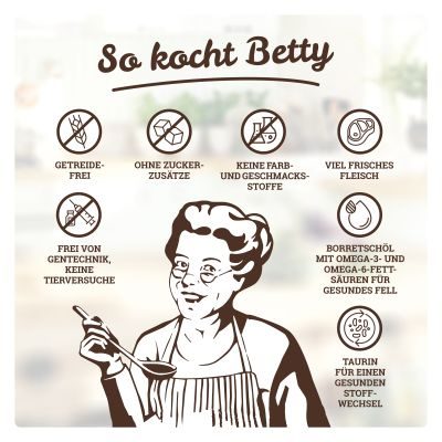 Thumbnail 4: Betty's Landhausküche Betty's Landhausküche für Katzen Trockenfutter Huhn & Ente 1,4 kg