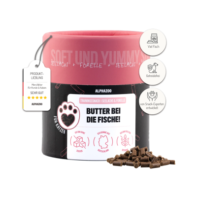 ALPHAZOO Butter Bei Die Fische! Katzenleckerlis