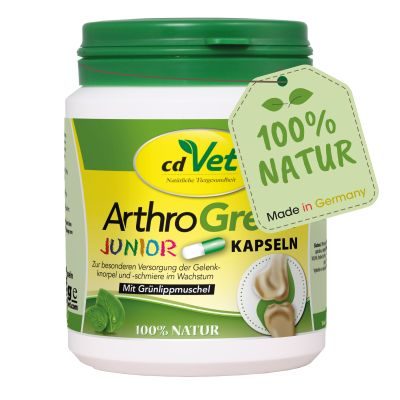 Thumbnail 1: cdVet ArthroGreen Junior 100 Kapseln - Ergänzungsfuttermittel für Jungtiere