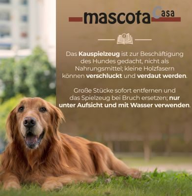 Thumbnail 5: mascota casa Tug & Pull Kauspielzeug für Hund aus Kaffeeholz und Kokosfaserseil, koffeinfrei und natürlich
