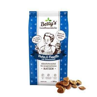Thumbnail 4: Betty's Landhausküche Betty's Landhausküche für Katzen Trockenfutter Huhn & Forelle 300g