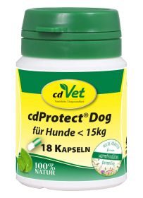 cdVet cdProtect Dog 18 Kapseln – Natürliche Unterstützung für das Darmmilieu von Hunden