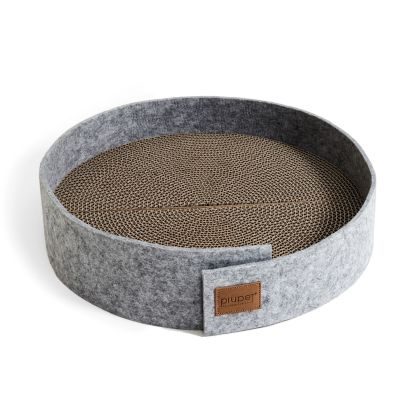 Thumbnail 2: PIUPET Katzen Kratzbrett I 38cm Durchmesser I | Kratzmatte Katze | Kratzbrett mit Filzumrandung