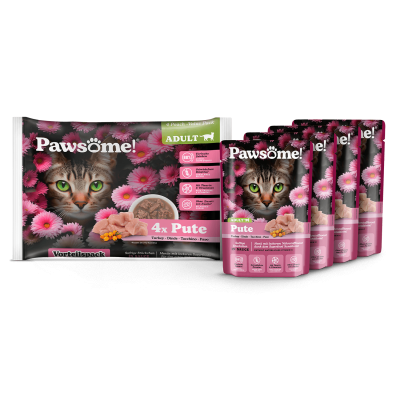 Thumbnail 3: Pawsome!® Pawsome!® Adult Pute 85g 4er Flowpack