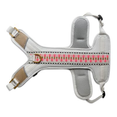 Thumbnail 3: Hey Lana Premium Hundegeschirr Gepolstert - mit Reflektoren und Haltegriff M / Pink / Beige