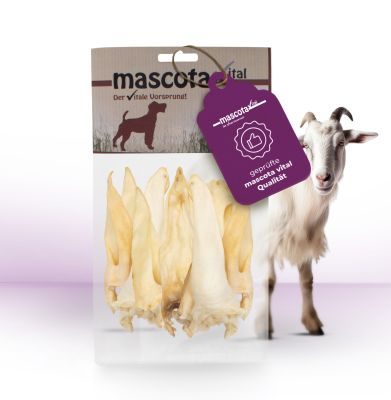 Thumbnail 2: mascota vital Ziegenohren, getrockneter Kauartikel für Hunde, 200 g
