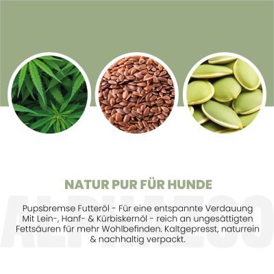 Thumbnail 3: ALPHAZOO Pupsbremse Futteröl für Hunde