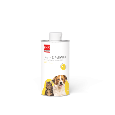 Thumbnail 4: PHA PetVet - PHA Haut- & FellVital für Hunde u. Katzen 250 ml - Flüssiges Ergänzungsfuttermittel - gepflegte Haut und glänzendes Fell durch essenzielle Fettsäuren