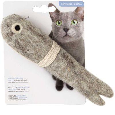 Thumbnail 5: stylecats® Katzenspielzeug Toller Hecht mit Schnur grau 3 cm
