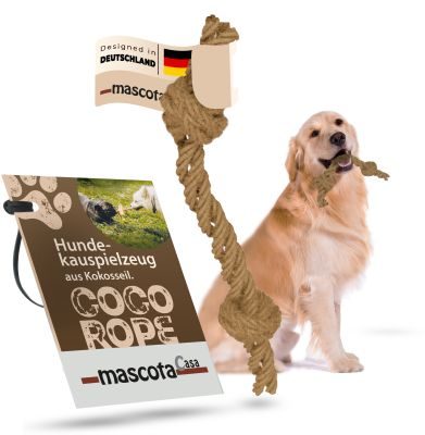 Thumbnail 1: mascota casa Coco Rope Kauspielzeug für Hunde aus Kokosseil, unterstützt die Zahngesundheit im Zahnwechsel