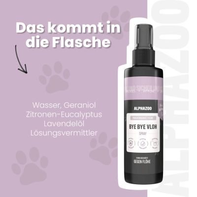 Thumbnail 5: ALPHAZOO ByeByeVloh Flohspray für Hunde