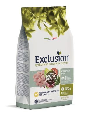 Bild 1 von 1: Exclusion Mediterraneo Noble Grain Senior Huhn Medium & Large 12 kg