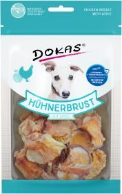 Dokas Hühnerbrust mit Apfel Hundeleckerlis ohne Getreide 8x 70g Multipack