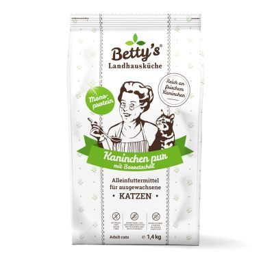Betty's Landhausküche Betty's Landhausküche für Katzen Trockenfutter Kaninchen pur 1,4 kg