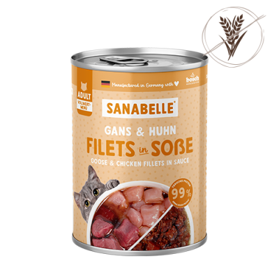 Sanabelle Sanabelle Nassfutter Schlemmertopf mit Gans & Huhn – 380g