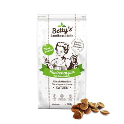 Thumbnail 4: Betty's Landhausküche Betty's Landhausküche für Katzen Trockenfutter Kaninchen pur 300g