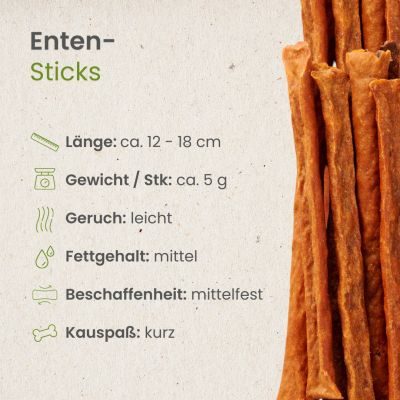 Thumbnail 4: kauartikel.com Enten-Sticks - Hunde-Kauartikel - Hunde-Snack - Kausnack - Leckerli von der Ente