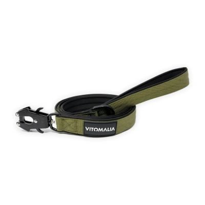 Thumbnail 2: Vitomalia Taktische Führleine mit Froschkarabiner aus Hartaluminium Khaki