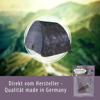 Thumbnail 3: Fit-Hap Kauhorn L – Natürliches Kauspielzeug aus Wasserbüffelhorn für Hunde