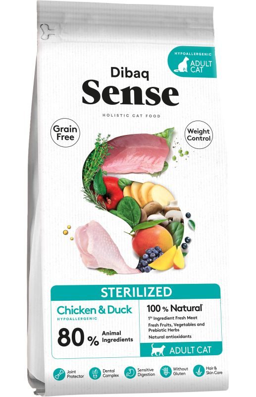 Dibaq Sense Trockenfutter getreidefrei Sterilisiert 1,5kg