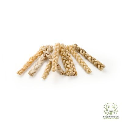 kauartikel.com Lamm-Kopfhaut, geflochten - hypoallergener Hunde-Kauartikel - Hunde-Snack - Kausnack - Leckerli