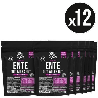 Thumbnail 1: Tales & Tails Ente gut, alles gut Softtrockenfutter - Probe 12er Paket