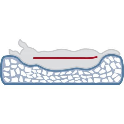 Thumbnail 4: TRIXIE Vital Bett Bendson, eckig 110 × 85 cm / Dunkelgrau / Hellgrau