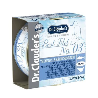 Dr.Clauder´s Best Filet No. 03 Thunfisch & Hähnchenbrust 70g