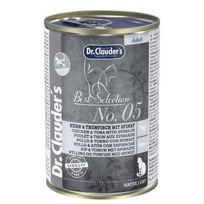 Dr.Clauder´s Best Selection No5 Huhn & Thunfisch mit Spinat 400g