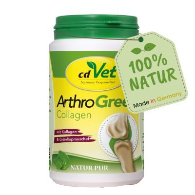 Thumbnail 1: cdVet ArthroGreen Collagen 130 g - Natürliche Gelenkunterstützung für Katzen, Hunde und Pferde