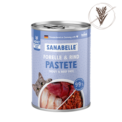 Sanabelle Sanabelle Nassfutter mit Forelle & Rind für Katze – 400g