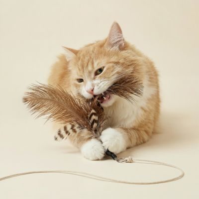 Thumbnail 6: SCHLITZOHR Katzenangel Ersatzfedern 5er Strauß