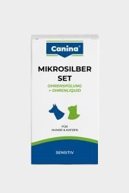 Canina Mikrosilber Ohrenspülung sanfte Ohrenpflege & -reinigung für Hunde & Katzen 150 ml