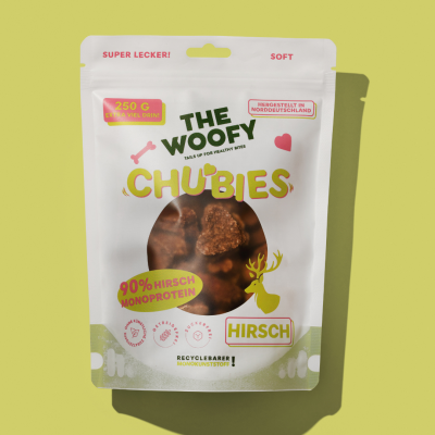 Thumbnail 2: THE WOOFY Softer Snack für Hunde mit satten 90% Hirsch