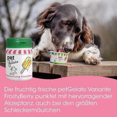 Thumbnail 2: petGelato FrostyBerry 132 g – Fruchtige Sommererfrischung für Hunde, Katzen & Pferde
