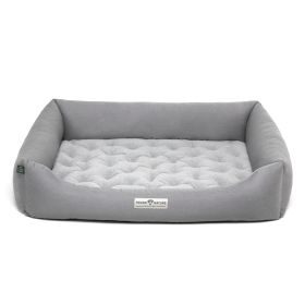 HOUND&NATURE Öko-Hundebett ZUERICH Hellgrau XXL